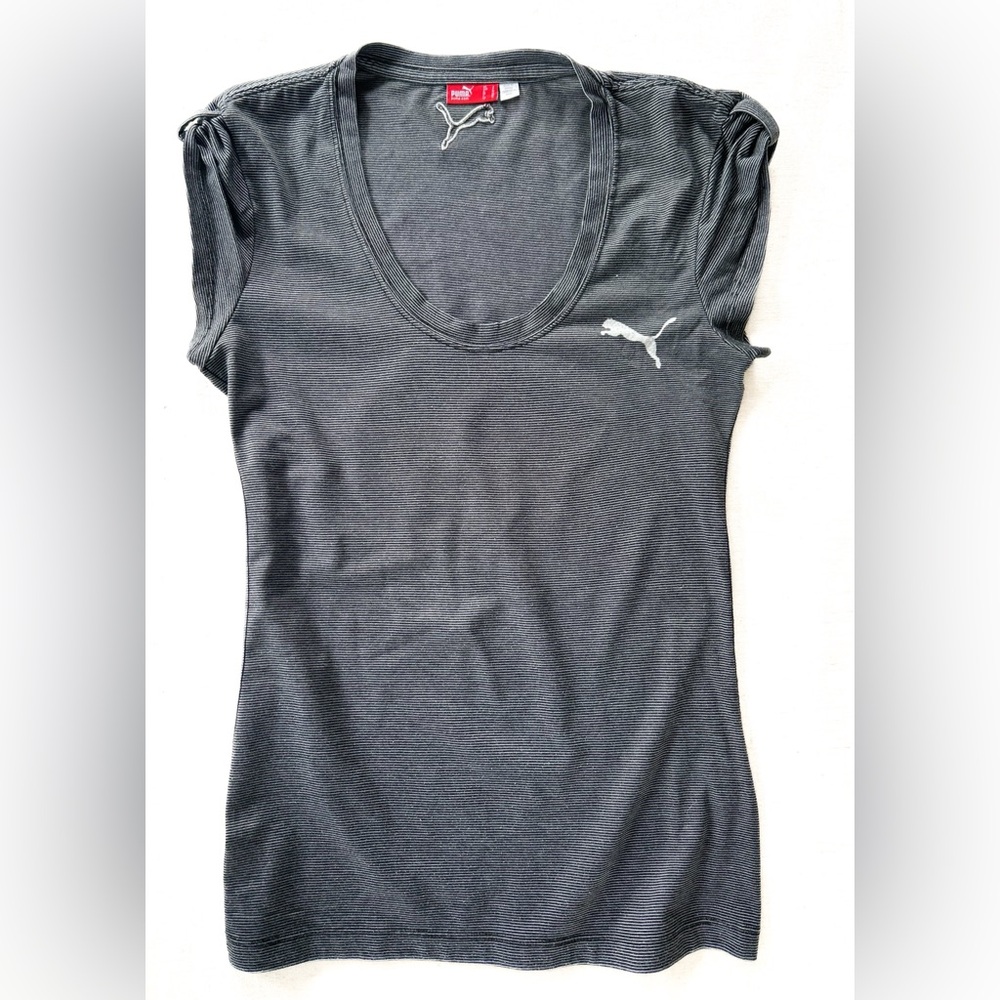 Puma striped Gray Top